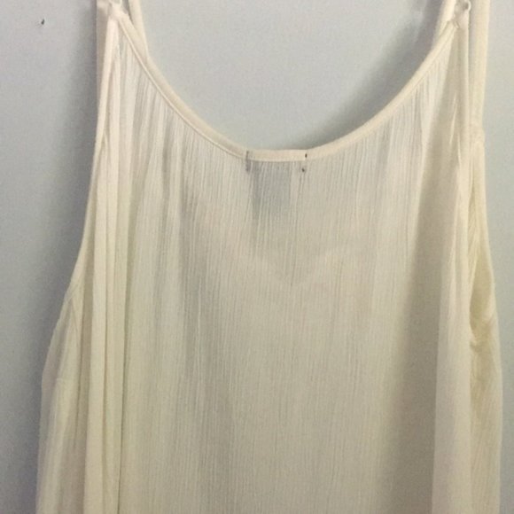 White String Tie Dye Tank Top | Rue21+ Size: 1X - Picture 6 of 7